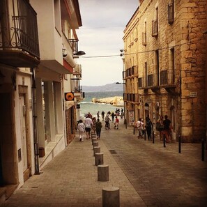 Vista a la playa o el mar