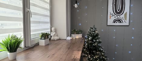 Mini-fridge, microwave