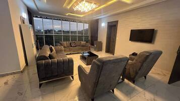 Área de estar no saguão