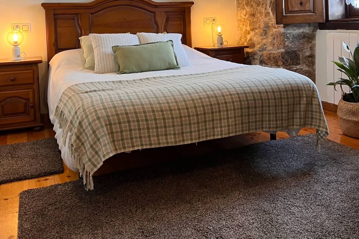 Comfort tweepersoonskamer, 1 tweepersoonsbed, uitzicht op tuin | Donzen dekbedden, individueel gedecoreerd, individueel gemeubileerd