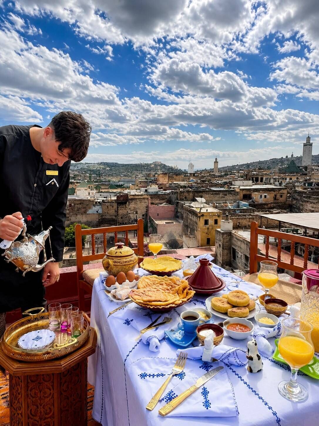 Free daily local cuisine breakfast 