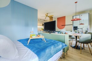 1 chambre, fer et planche à repasser, Wi-Fi gratuit