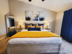 2 室のベッドルーム、デスク、アイロン / アイロン台、WiFi (無料)