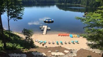 Private beach, sun loungers