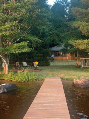 Property grounds - The Octagon, on Snowmobile Trails.  Great Internet, 3BR, each with private bath (Three Lakes)