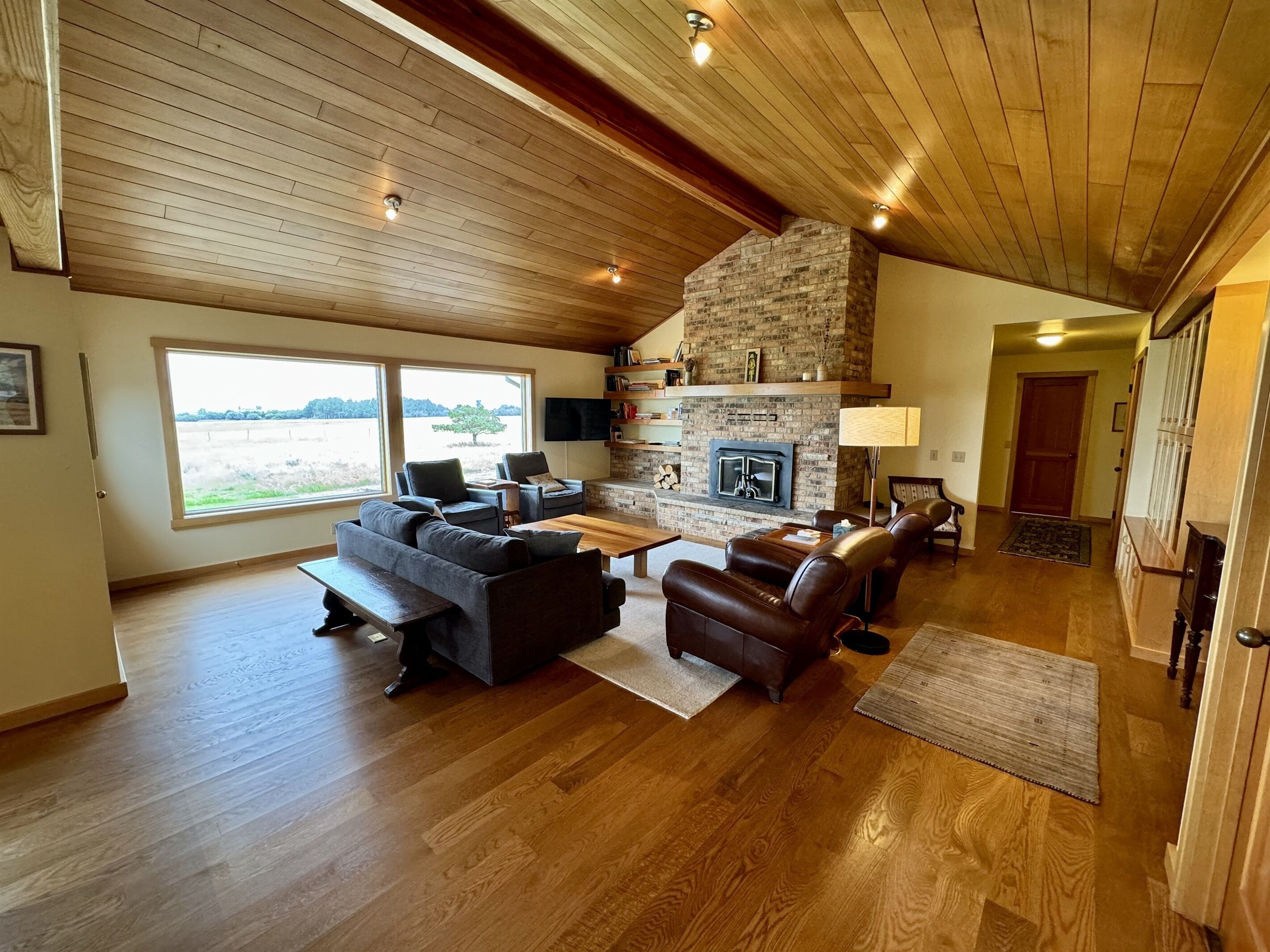 Smart-TV, peis og bøker