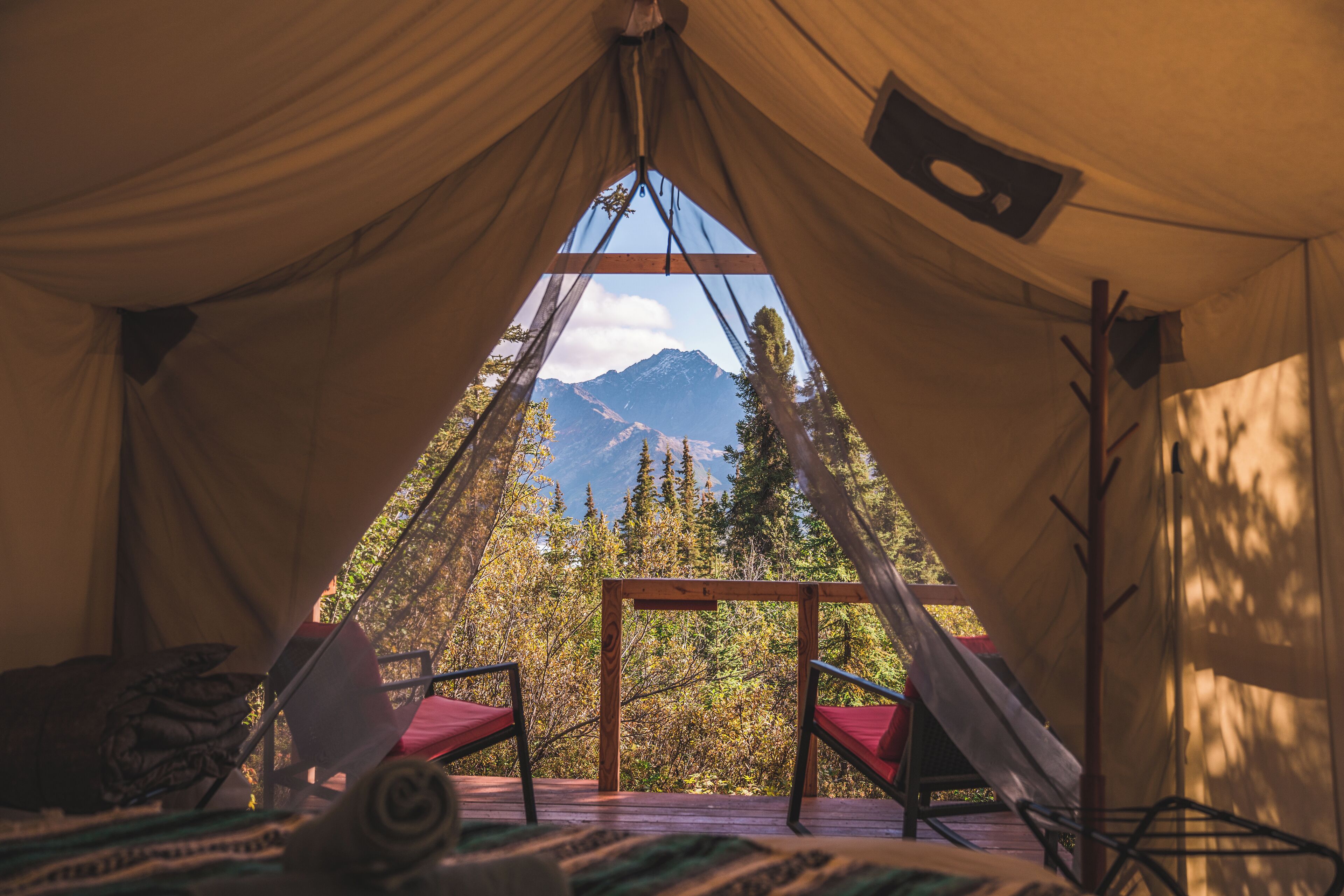 Spruce Tent | Mountain view