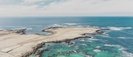Accommodatie ligt op het strand