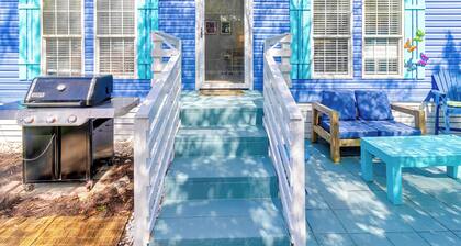 Pet-Friendly w/ Fenced Yard | Easy Beach Access + Walk to Shops