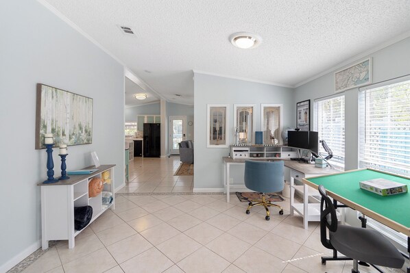 Games room - Pet-Friendly w/ Fenced Yard | Easy Beach Access + Walk to Shops (Tybee Island)
