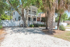 Exterior - Steps to Beach & Pier | Double Decker Porch + Walk Everywhere (Tybee Island)