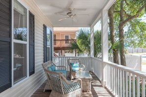 Terrace/patio - Steps to Beach & Pier | Double Decker Porch + Walk Everywhere (Tybee Island)