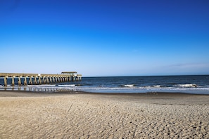 Vlak bij het strand