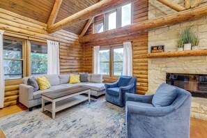 Living area - On-Site Lake & Gazebo: Cabin in Yellow Springs! (Yellow Springs)