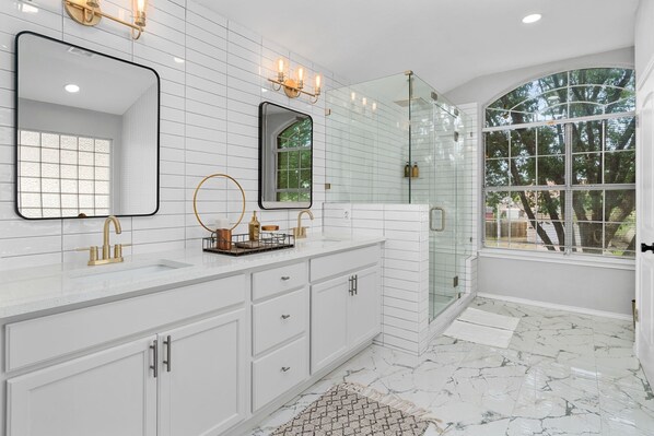 Casa de lujo, varias camas, para no fumadores, alberca privada | Baño