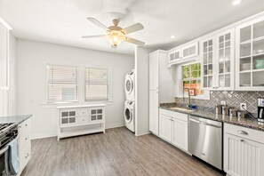 Microwave, oven, stovetop, dishwasher