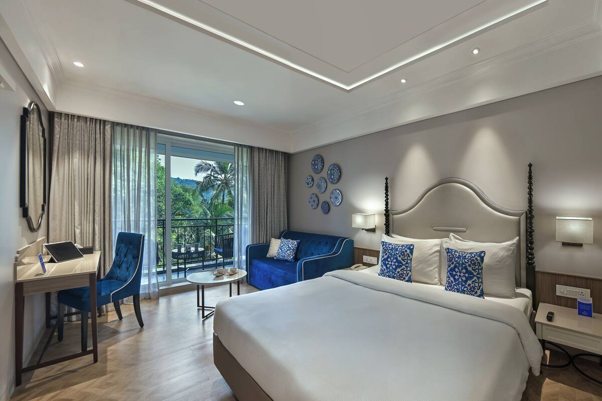 Luxury-Doppelzimmer, 1 Schlafzimmer, Nichtraucher, Blick auf den Innenhof | Ausblick vom Zimmer