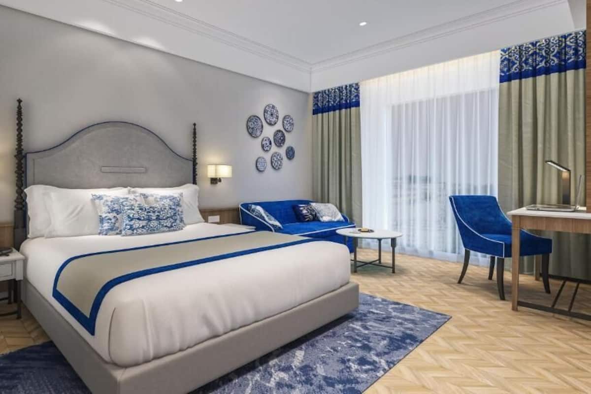 Premium bedding, down duvets, Select Comfort beds, minibar