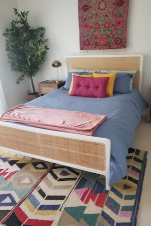 2 bedrooms, desk, travel crib, WiFi
