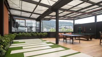 43-inch flat-screen TV with digital channels, TV