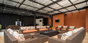 43-inch flat-screen TV with digital channels, TV