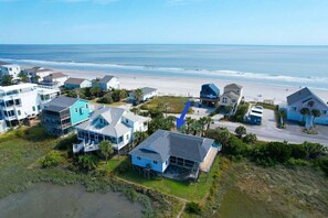 Exterior - Marsh front, Partial Ocean Views, Steps from Beach - Fifi's Fabulous Folly! (Folly Beach)