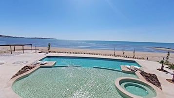En la playa
