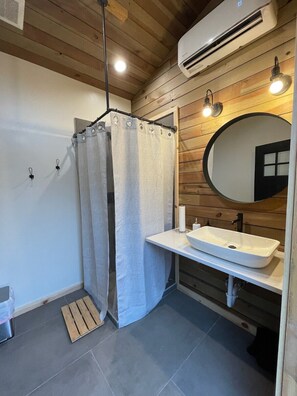 Shower, hair dryer