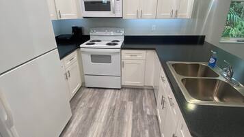Microwave, oven, stovetop, dishwasher