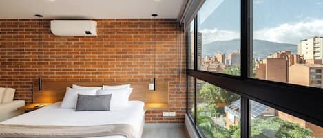 1 habitación y ropa de cama de alta calidad