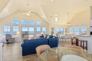 Smart TV, fireplace - 7 br, ceanfront,  game room, theater, ocean views! (Rodanthe)