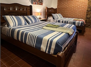 Family Quadruple Room, Patio, Garden View | Free WiFi, bed sheets
