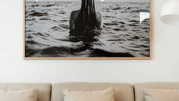 The Nancy Bondi | Living area | 50-inch LED TV with digital channels