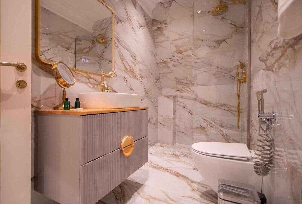 Free toiletries, slippers, soap, shampoo