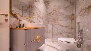 Free toiletries, slippers, soap, shampoo