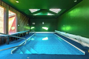 Indoor pool - Heated Indoor Private Pool | Stream Front | Game Room (Cresco)