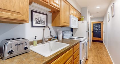 Skiers condo, walk-out to ground level, near the slopes, walk to lifts, wifi, TV