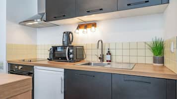 Mini-fridge, microwave, freezer