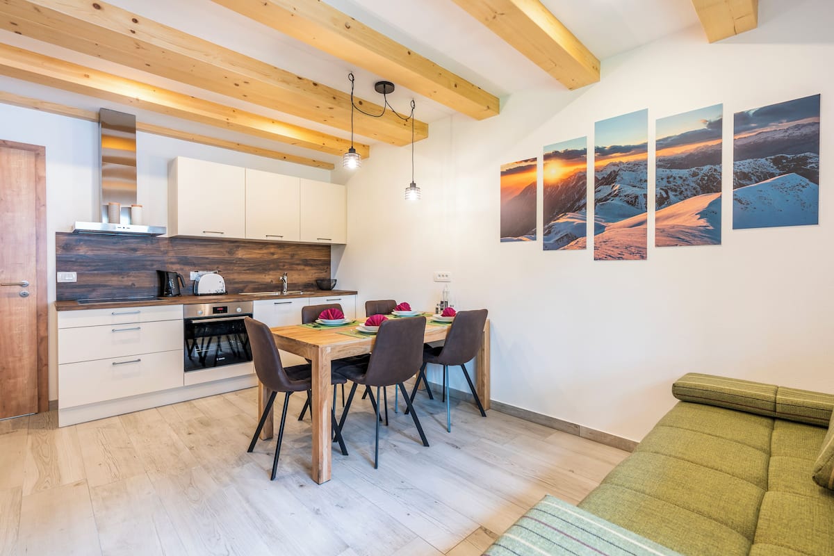 Apartment, Hill View | Living area | 108-inch Smart TV with cable channels