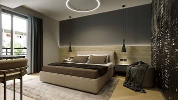 In-room safe, desk, blackout curtains, soundproofing