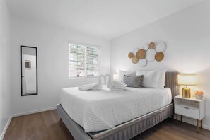 3 bedrooms, iron/ironing board, travel cot, WiFi