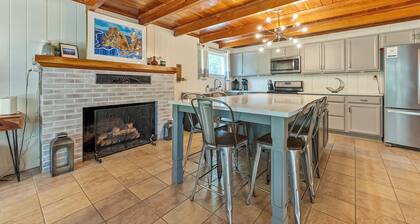 Modern lakefront home with dock, deck, and direct Claytor Lake access for swimming and fishing!