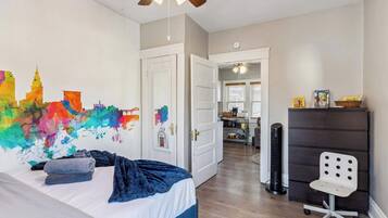 1 chambre, fer et planche Ă repasser, Wi-Fi, draps fournis