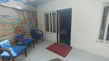 Family Double or Twin Room, Patio, Garden View | Terrace/patio
