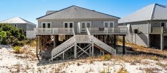 Gulf-Front Community Duplex across from the beach
