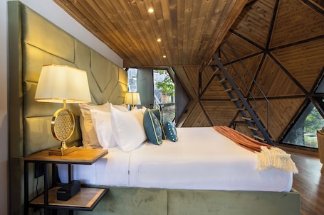 Sábanas de algodón egipcio, ropa de cama de alta calidad y minibar