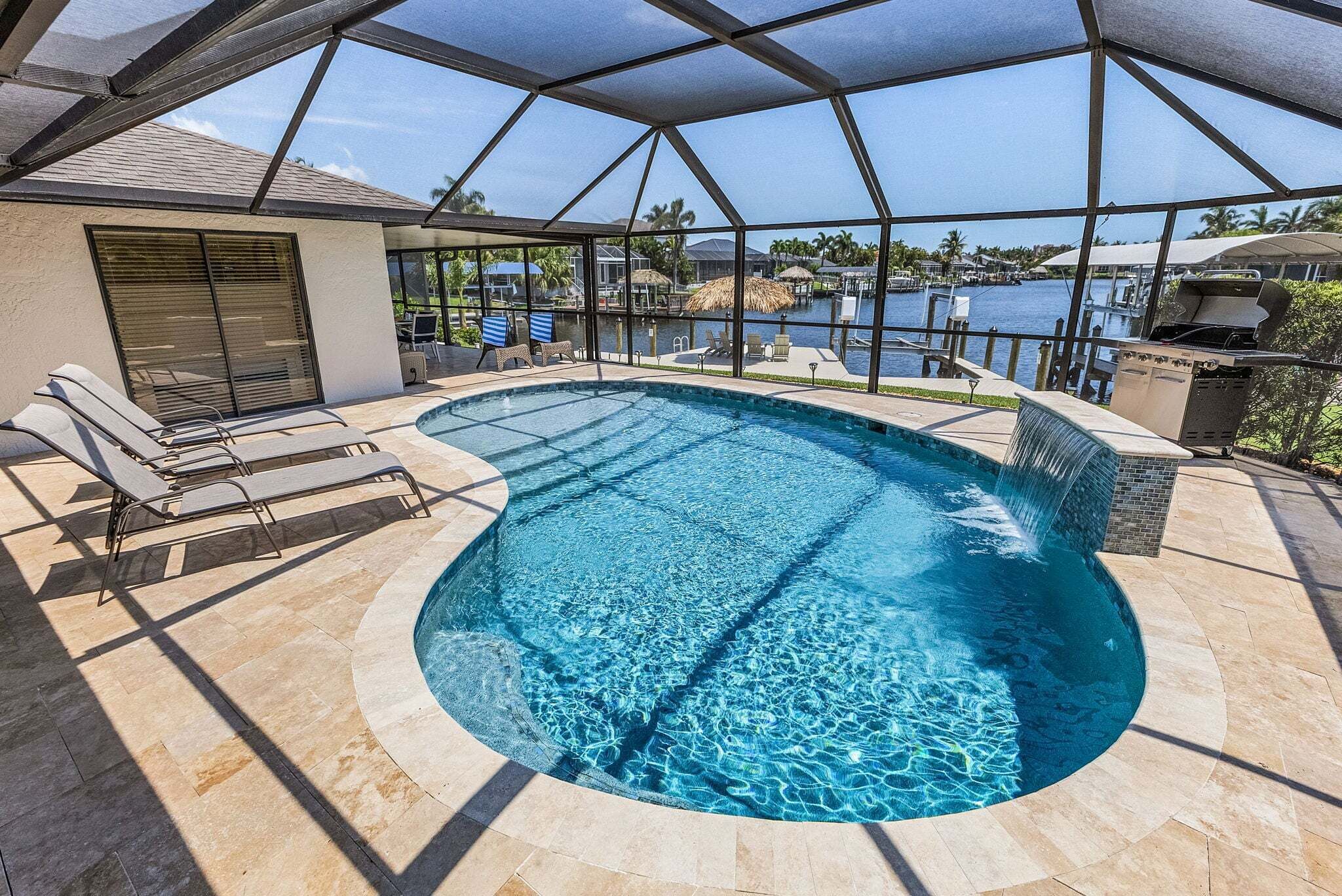 A heated pool