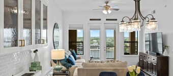 Luxe Waterfront Condo | Pool | Spa | Restaurant