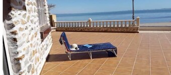 Beachfront Apartment With Patio & Private Terrace