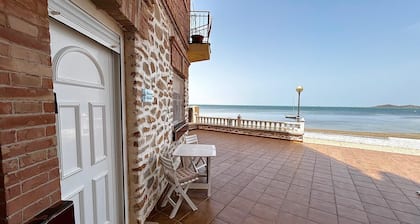 Beachfront Apartment With Patio & Private Terrace